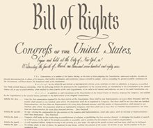 Η Διακήρυξη Δικαιωμάτων του Συντάγματος των ΗΠΑ προστατεύει τις βασικές ελευθερίες των πολιτών στις Ηνωμένες Πολιτείες.
